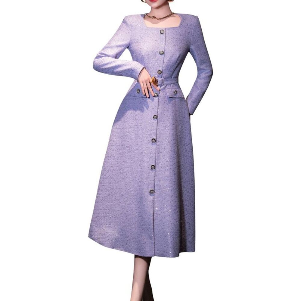 Brc By Burryco Womens  Midi Dress, Purple
